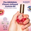 Blossom Scented Cuticle Oil, Infused with Real Flowers, Hydrating, Moisturizing, Strengthening, Made in USA, 0.5 fl. oz, Rose