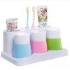 Eslite Toothbrush Toothpaste Holder Stand for Bathroom Storage Organizer