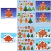 48 Sheets Make-a-Gingerbread House Stickers for Kids DIY Gingerbread House Stickers Scenes and Backgrounds Gingerbread Stickers for Christmas Party Favors Holiday Activity Crafts Games Supplies