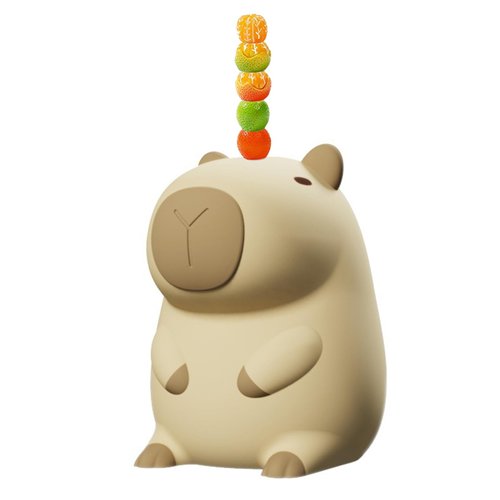 EHORIA Christmas Cute Capybara Night Light for Kids, Adorable Animal Silicone Nursery LED Night Lamp, Xmas Capybara Table Lamp for Home Bedroom Living Room Decor (Type B), TSYD1124