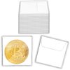 Ysglory 150Pcs Single Pocket Coin Flips Coin Sleeves Holders Clear PVC Coin Protectors Individual Plastic Coin Holders for Coin Currency Bills Collectors Protector (2.2 x 2.2 Inch) (Rectangular)