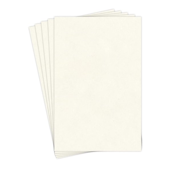 New White Stationery Parchment Paper | 24 Lb Bond / 60 lb Text / 90 GSM Paper | 50 Sheets Per Pack | 11” x 17” Inches