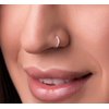 Tiny Silver Nose Ring - Snug 7mm Hoop 18 Gauge Piercing – Dainty 925 Sterling Silver Nose Piercings – Body Jewelry Piercing Hoops – Gift Ready Purchase