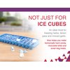 Arrow Small Ice Cube Trays for Freezer, Ice Coffee and Blenders, 3 Pack, 60 Mini Cubes Per Tray, 180 Total, Made in the USA, BPA Free Plastic, Ideal, Blue