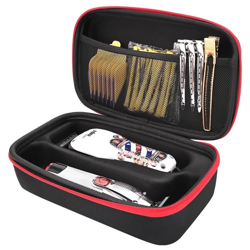 Barber Tool Bag,Case Compatible with Hair Clipper Barber, Trimmer Travel Storage Organizer for T Finisher Liner, Comb Cutting Guide, Clipper Blade Oil, Cleaning Brush and Other Grooming Kit(Small)