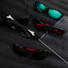 Cindeer 6 Pairs Men's Polarized Sunglasses Wrap Around Sunglasses Sports Sunglasses UV Protection Sun Glasses for Hiking Running (Red with Gray, Black)