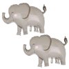Elephant Foil Balloons Big Jungle Safari Animal Birthday Party Decorations Giant Safari Balloon For Boy Wild One Theme Zoo Gender Reveal Decor Gray