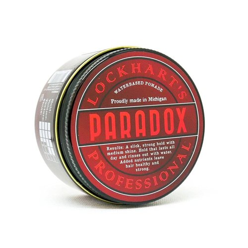 Lockhart’s Authentic Handcrafted Handcrafted Paradox Water Based Hair Pomade, Firm Hold, Medium Hold (3.4oz.)