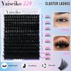 Fluffy Lash Clusters 300D Thick Long 12-25mm Volume Cluster Eyelash Extensions 224Pcs Wispy Individual Lashes D Curl Waterproof Eyelash Clusters Soft False Eyelashes DIY at Home, by Yaiseiko