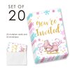 EUDOSI Ice Skating Birthday Party Invitations Supplies Fill-In Set of 20with Envelopes Skating Birthday Bash Invites Cards, Double Sided
