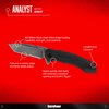 Kershaw Analyst Tanto Pocket Knife, 3.25" 8Cr13MoV Steel Blade, assisted opening, Liner Lock Folder EDC,Black