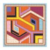 Galison Frank Lloyd Wright Textile – 4 200-Piece Puzzles Block Set with Iconic Geometric Illustrations for Coffee Table Amusement and Décor
