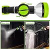 Upgrade Pup Jet Dog Wash for Outdoor, 8 in 1 Dog Wash Hose Attachment with Soap Dispenser, Dog Bath Hose Attachment with Pet Bath Brush Car Wash Mitt and Dog Comb for Showering Pet (Hose Not Include)