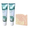 Bath & Body Works Gingham Fresh Lip Gloss 2 Piece Set with a Himalayan Salts Springs Sample Soap