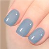 GAOY Jelly Nude Blue Gel Nail Polish, 16ml Sheer Neutral Translucent Soak Off Gel Polish, UV Light Cure for Nail Art DIY, 1722 Hazy Blue
