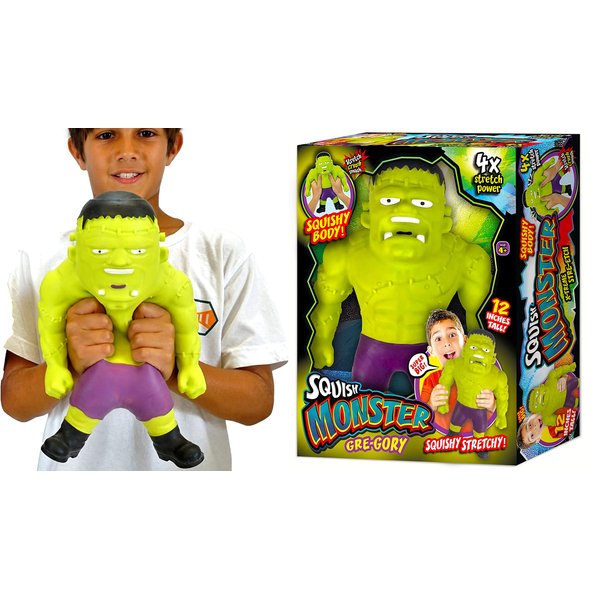 JA-RU Huge Mega Stretchy Monster Toy 12" Tall Stretching 400% his Size. Halloween Action Figures Squish & Pull Fidget Toy Anxiety Stress Toy Kids & Boys Party Favor 94306-1s