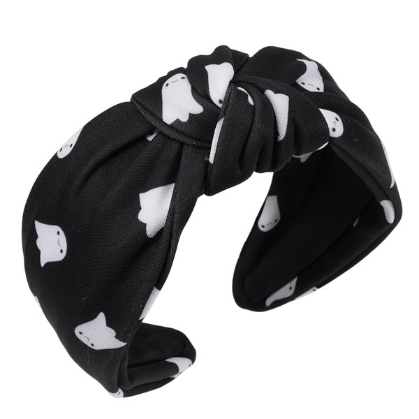 Twinfree Halloween Headbands for Women Ghost Pattern Wid Kont Hair Band Hair Hoop