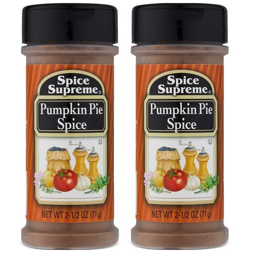 Spice Supreme: Pumpkin Pie Spice, 2.5 oz Size (2 Pack)