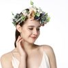 Vivivalue Fairy Flower Crown woodland floral headband Forest Elf Headpiece Elven Circlet Accessory for Women Girls Halloween Cosplay Renaissance Party