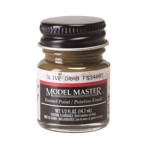 Testor Corp. Olive DRAB (FS34087) 1/2 oz Enamel Paint Bottle