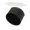 Beaupretty Plastic Hair Dryer Diffuser Plastic Hair Dryer Nozzle Replacement Universal Blow Dryer Diffuser Attachment for Concentrated Hair Drying Black, 8X7.5cm
