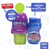 Fubbles Bubbles No-Spill Bubble Tumbler for Babies Toddlers and Kids | Includes 6oz Bubble Solution and Bubble Wand (Tumbler Colors May Vary)(Pack of 3)