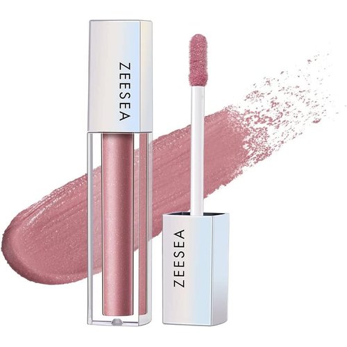 zeesea Glitter Galaxy Colored Liquid Eyeshadow, Dazzling Shimmer Eye Makeup, High Pigmented & Long Lasting (PK01 Blooming Sakura)