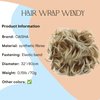 CAISHA Hairpiece Hair Wrap Heat-resistant Synthetic Fibres Curly Messy Updo Blonde Mix HW18