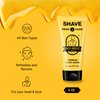 BEE BALD SHAVE Premium Shave Cream Goes On Light & Slick For A Shave That's Incredibly Smooth & Quick For Both Face And Head, 6 Fl Oz