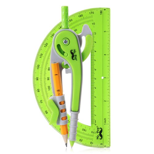 Mr. Pen- Compass and Protractor Set, Geometry Kit, Compass Protractor Set, Protractor, Compass fo...