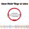 Antner 50PCS Metallic Loose Leaf Binder Rings 1 1/5 Inch Colorful Book Rings, Metal Steel Paper Rings Keychain Key Rings Index Cards Notebook Rings for School Office, 10 Colors