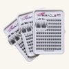 PARK SUNG HEE MIRACLE LASH DIY False Eyelashes, Lash Clusters, Lengthening Wisps 9mm-16mm Contact Lens Friendly, Easy to Apply, Reusable Strip Lashes (E5-280, 11mm), Black