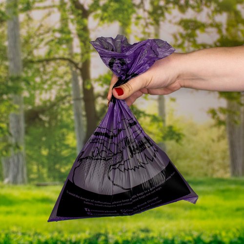 Country Brook Petz - Mixed Colors Lavender Scented Potty Time Waste Bags Closeout, (Pack of 120, 8 Rolls)