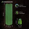 KLYMIT Static V Lightweight Inflatable Sleeping Pad | Comfortable, Lightweight, Easy to Inflate Portable Air Bed Mattress for Camping, Backpacking and Hiking — Green