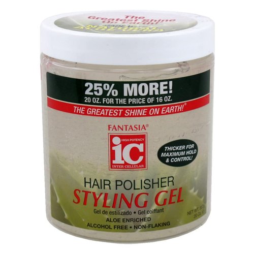 Fantasia Hair Polish Styling Gel With Sparkle Lites Regular, 16 Ounce