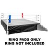Set of 4 Wrestling Ring Corner Pads for Wrestling Action Figures: Red, White & Blue