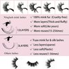 Mink Lashes Bulk Ninglash 10 Pack False Eyelashes, 18-22MM Real Mink EyeLashes, Thick HandMade Full Strip Lashes, Crueltyl Free Fluffy Lash, 5D Mink Lashes Wholesale