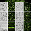 TailaiMei 15 Sheets Halloween Nail Stickers Glow in The Dark, Fluorescent Design Nail Decals, Self-Adhesive DIY Nail Art Tips for Women Manicure