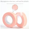 6 Rolls Eyelash Tape,Adhesive Fabric Eyelash Extension Tape,Breathable Micropore Fabric Tape for Eyelash Extension Supplies,9 m/10 yard Each Roll (Pink)