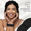 ACO-UINT 6Pcs Spa Headbands and Wrist Washbands Set, Skincare Headbands Makeup Headband Sponge Face Wash Headband, Terry Cloth Headbands Puffy Hair Band for Washing Face