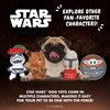 Star Wars Dog Toy The Mandalorian Holiday Dog Toy | Hands Off My Bounty Mandalorian Squeaky Dog Toy Chew Toy | Plush Toy for Dogs | Small Dog Toy, 6 Inch, (FF19323)