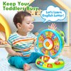 Learning Toy for Kids 1 2 3 Year Old Boys Girls, Spin and Sing Alphabet Zoo with Sounds, Interactive Educational Toys for Toddler 2-3, First Christmas 1st Birthday Gifts Toy