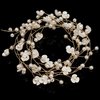 Zipetatah Bridal Headpieces for Wedding, Pearl Bridal Headpiece, Length 1M, Little Flower Bridal Hair Chain Headdress, Long Hair Band Coiling Headdress, Suitable for Weddings, Banquets, etc