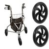 Datanly 2 Sets Replacement Wheelchair Wheels for Walkers 7.5 Inch Wheelchair Front Wheels Anti Slip Walker Wheels Rubber Wheel Replacement for Wheelchair Stroller Casters Rollers Accessories