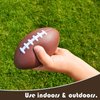LMC Products 3 Pack of Mini Foam Footballs for Kids - Small, Tiny Football 4.75" in Length - Little Toy Football (Brown)
