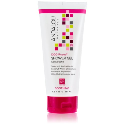 Andalou Naturals 1000 Roses Soothing Shower Gel, 8.5 Ounce
