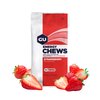 GU Energy Chews, Strawberry Energy Gummies with Electrolytes, Vegan, Gluten-Free, Kosher, 20 mg of Caffeine, and Dairy-Free On-the-Go Energy for Any Workout, 12 Bags (24 Servings Total)