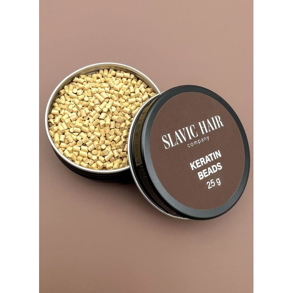 0.9 OZ Italian Keratin Glue for Hair Extensions Hot Fusion Flat/Nail/U/I Tip Beads Granules Pellet (Beige)