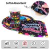 durony 100 Pieces Neon Glow Party Supplies Glow In Dark Tableware Set Includes Paper Plates, Cups, Napkins, Neon Birthday Party Decorations Glow In Dark Party Supplies, Serve 25 Guests