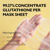 Genabelle Glutathione Brightening Ampoule Mask - Lightweight, Intensive Brightening Mask Sheet 5pcs